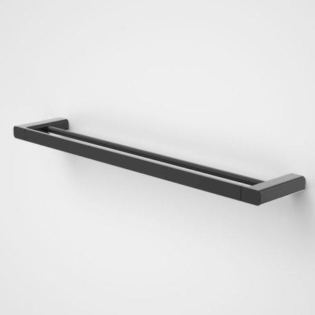 Caroma Luna Double Towel Rail 630mm Satin Black Renovation Kingdom